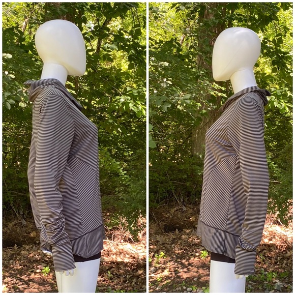 prAna Women's Marin Pullover Top in Black Stripe [3506] - Picture 6 of 8